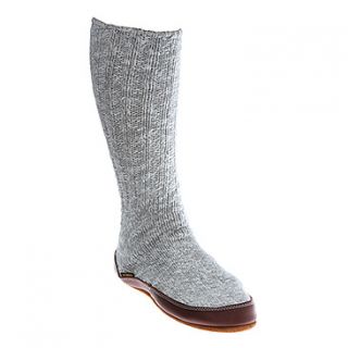 Acorn Slipper Sock  Women's   Grey Cotton Twist