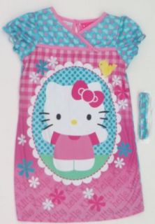 Hello Kitty Girl's Gown & Hairband Set (4T, Multi) Clothing