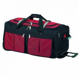 Athalon 15 Pocket 22'' Wheeled Duffel Bag 22in Red Clothing