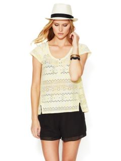 Crochet Eyelet Tee by Free People