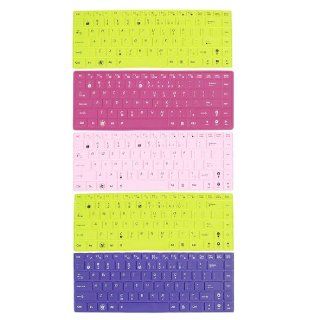 5 Pcs Assorted Color Silicone Keyboard Skin Film Cover for Asus 14" Laptop Computers & Accessories