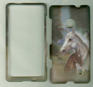 Horse Faceplate Hard Case Protector for Nokia Lumia 521 520 ( At&t, Metro PCS , T mobile ) Phone Case Accessory Cell Phones & Accessories
