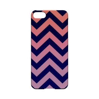 [Geeks Designer Line] Pink/ Navy Blue Gradient Apple iPhone 5 Plastic Case Cover [Anti Slip] Supports Premium High Definition Anti Scratch Screen Protector; Durable Fashion Snap on Hard Case; Coolest Ultra Slim Case Cover for iPhone 5 Supports Apple 5 Devi