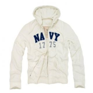 RD Genuine US Navy Waffle Lined Military Fleece Hoodie Cream Medium at  Mens Clothing store Athletic Hoodies