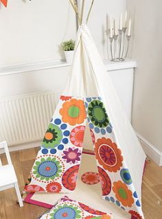 floral play teepee by love lime