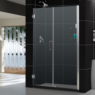 DreamLine Unidoor 54 55 inch Frameless Shower Door DreamLine Shower Doors