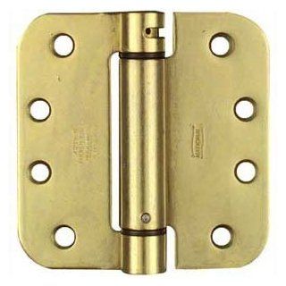 National Hardware 522 4" Spring Hinge in Brass   Door Hinges  