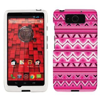 Motorola Droid Ultra Maxx Aztec Andes Pink Tribal Pattern Phone Case Cover Cell Phones & Accessories