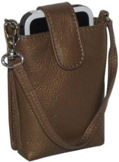 Ili Leather Phone Case with Wallet And Strap Bronze Clothing