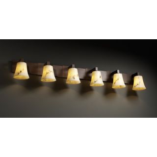 Justice Design Group Modular LumenAria 6 Light Bath Vanity Light