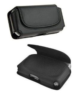 Fosmon Premium Black Horizontal Leather Pouch Case for Samsung Epic 4G Sprint + Neckstrap and Metal Stylus Cell Phones & Accessories