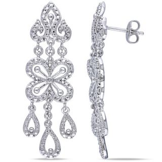 Diamond Accent Chandelier Earrings in Sterling Silver   Zales