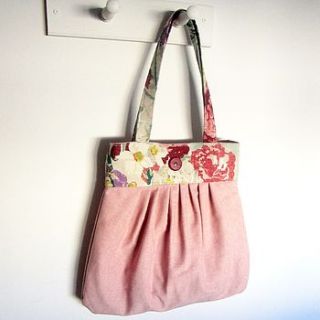 olive knitting bag antique chambray by lily button treasures