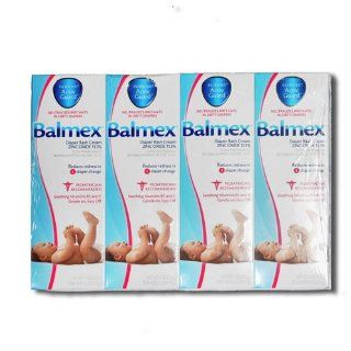 Balmex Diaper Rash Cream with Activguard 4 Oz (Pack of 4) Health & Personal Care