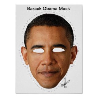 Barack Obama Mask Poster