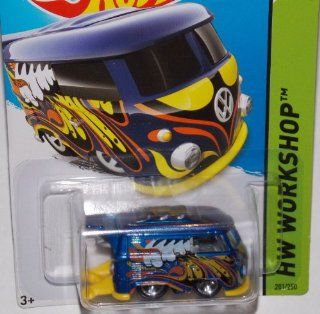 2014 Hot Wheels Blue Volkswagen Kool Kombi 201/250 HW WORKSHOP HW Garage Toys & Games