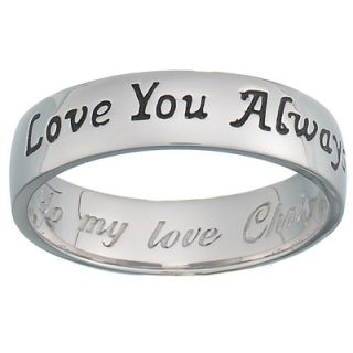 Love You Always Sterling Silver Message Band (25 Characters)   Zales