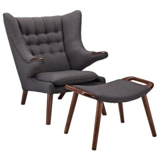 Modway Bear Lounge Chair and Ottoman EEI 295