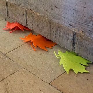 autumn leaf doorstop by ginger rose