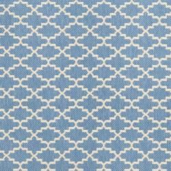 Blue/Beige Indoor/Outdoor Geometric Rug (5'3" x 7'7") Safavieh 5x8   6x9 Rugs