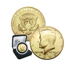 Kennedy Half Dollar 24K Gold Plated —