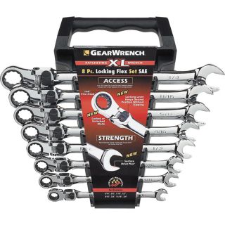 GearWrench XL Locking Flex Wrenches   8 Pc. SAE Set, Model EHT85798