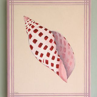 "junonia shell" canvas by edwina cooper designs