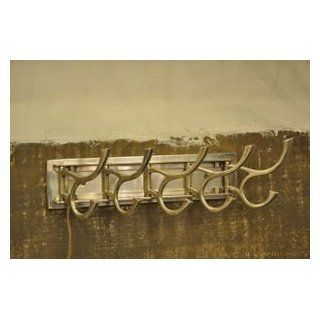 Coat Rack Hook Rack Wall Hooks for Coats or Towels 5 Hanging Hooks for Kitchen or Closet  Nickel finish   Decorative Wall Hooks