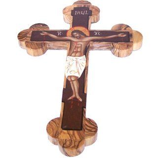 Shop Crucifixion Crucifix icon   written (hand drawn) by Russian Iconographer in Jerusalem, the Holy Land   11 inches at the  Home Dcor Store. Find the latest styles with the lowest prices from HolyLandMarket   Icons