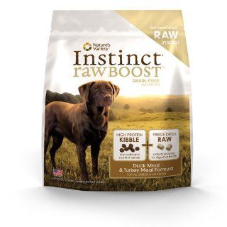 Instinct Raw Boost Grain Free Duck Meal & Turkey Meal Formula Dry Dog Food by Nature's Variety, 23.5 Pound Bag  Dry Pet Food 