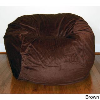 Ahh Products Cuddle Soft Minky 36 inch Washable Bean Bag Chair Brown Size Large
