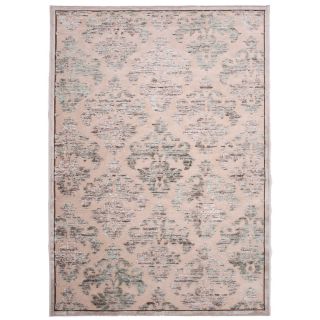 Transitional Floral Pattern Ivory Rug (5 X 76)