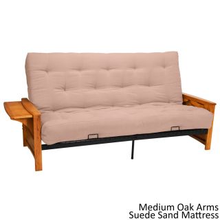Epicfurnishings Bellevue With Retractable Tables Transitional style Queen size Futon Sofa Sleeper Bed Khaki Size Queen