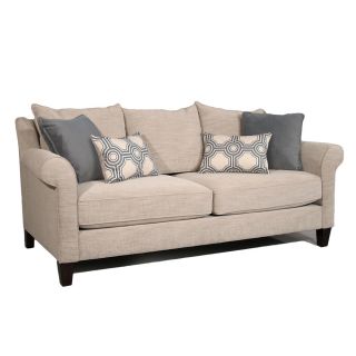 San Sebastian Beige Espresso Sofa