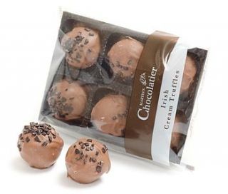 pack of six irish cream truffles by martin's chocolatier