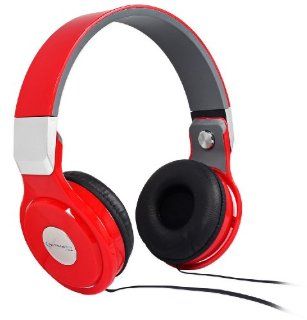 Technical Pro HP530 Professional Headphone, 40mm Driver, 32ohm Impedance, Red Electronics