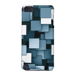 Abstract Futuristic Cubes Blue iPod Touch (5th Generation) Cases
