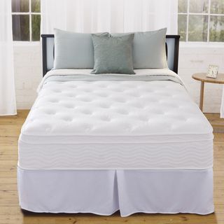 Priage 12 inch Euro Box Top Twin size Icoil Spring Mattress And Steel Foundation Set