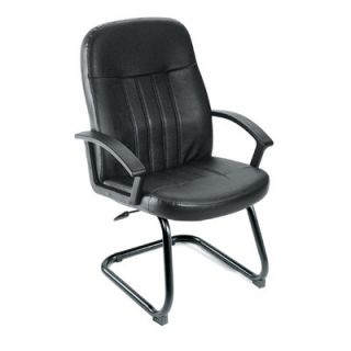 Boss Office Products Leather Guest Office Chair B8109