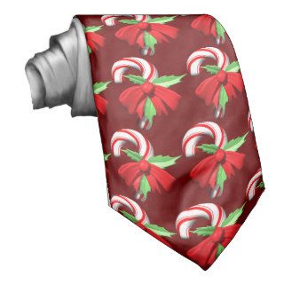 Candy Cane Tie Neck Ties