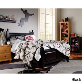 Lang Furniture Twin Size Four Poster Bed Frame Black Size Twin