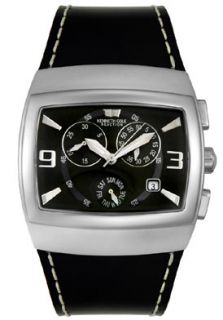 Kenneth Cole KC1252  Watches,Mens   Black Leather Chronograph, Chronograph Kenneth Cole Quartz Watches