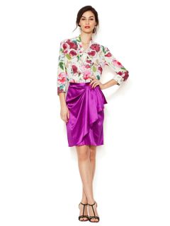 Silk Flutter Front Wrap Skirt by Dolce & Gabbana
