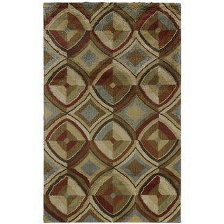 American Rug Craftsmen Shaggy Vibes Golden Gate Coco Butter Rug (10x14)