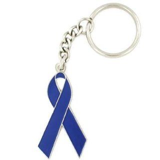 Awareness   Blue Ribbon Keychain Jewelry