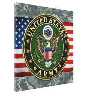 US Army Emblem Gallery Wrap Canvas