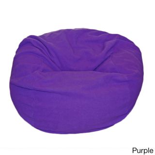 Ahh Products Anti pill 36 inch Wide Fleece Washable Bean Bag Chair Purple Size Large