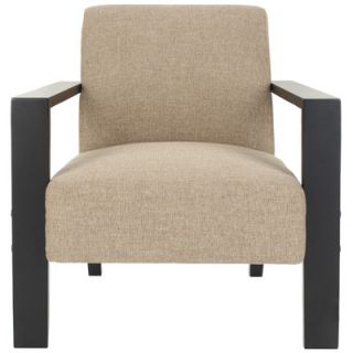Safavieh Jenny Fabric Lounge Chair HUD4187E/HUD4187F Color Beige