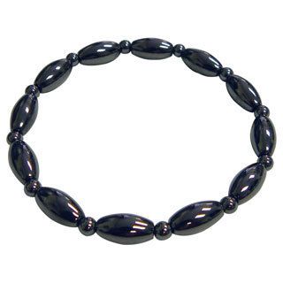 Magnetic Hematite Rice Bead Bracelet