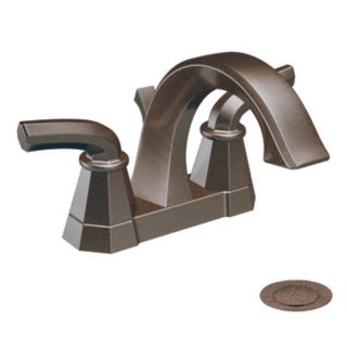 Moen Felicity Oil Rubbed Bronze 2 Handle 4 in Centerset WaterSense Labeled Bathroom Sink Faucet (Drain Included)